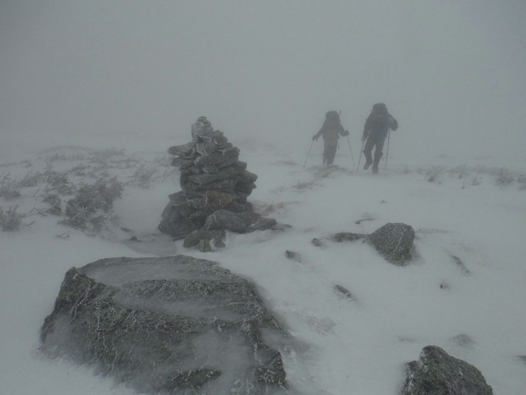 The winds, with hurricane force gusts, ended up turning us back.