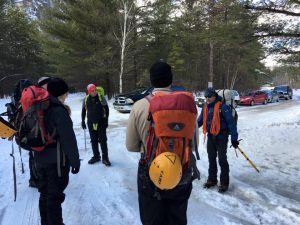 Preparing the group.