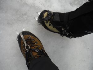 Crampons on