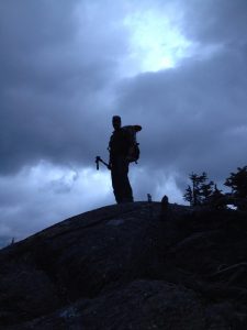 Hiker silhouette 