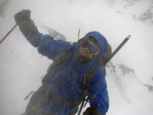 Bad mountain weather.