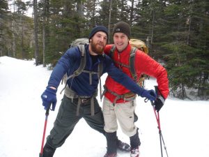 Happy climbers celebrate