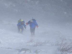 Fighting the mountain