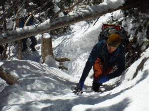 Climbing the steeps