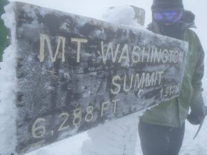 Mt Washington summit sign