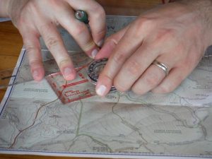 Plotting a course on a map